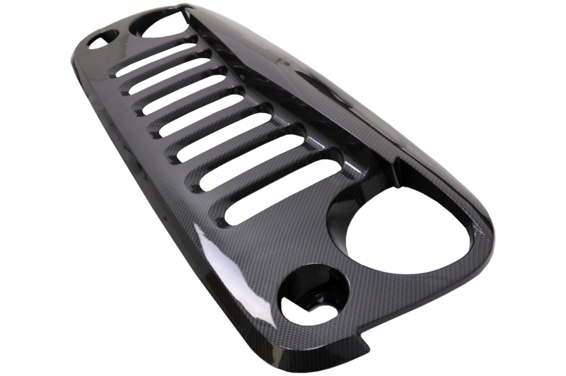 Grill JEEP Wrangler / Rubicon JK (2007-2017) Angry Bird Design Carbon Style LED