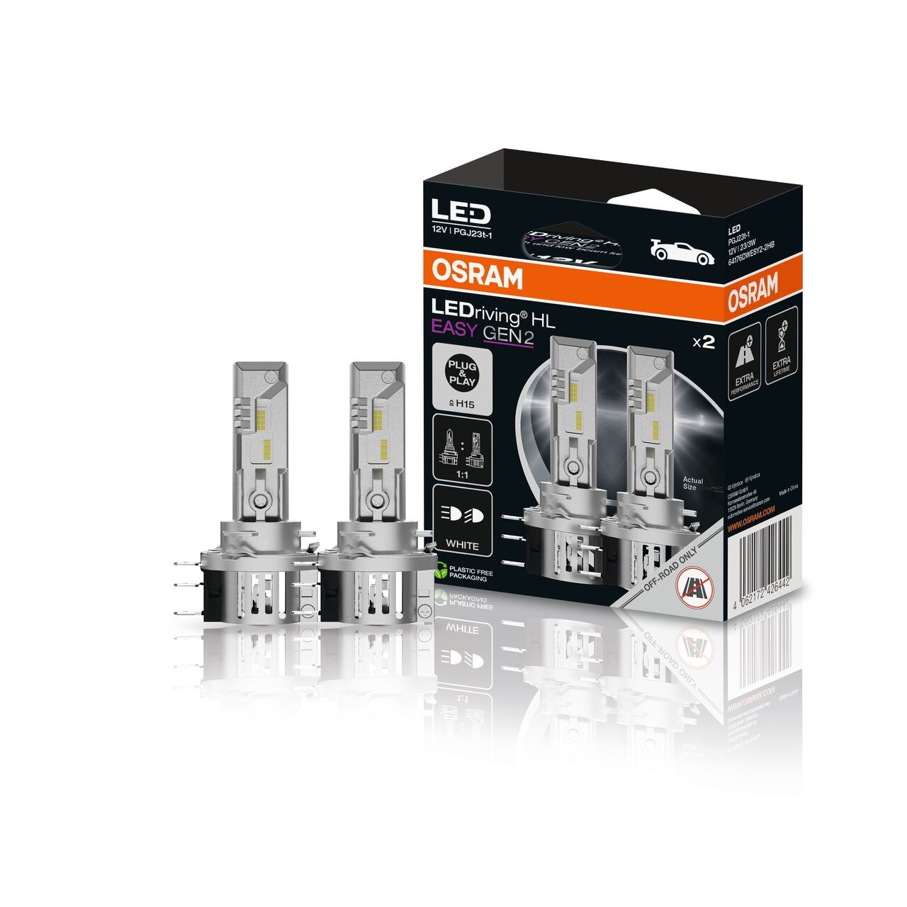 Osram Cool Blue Intense NextGen Halogen bulb - H15 - 12V/55-15W - single piece
