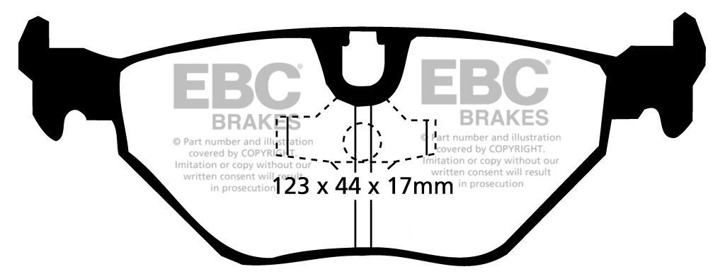 EBC Brakes BMW 732 3.2 (E32) 87-93 Remblokken achterzijde