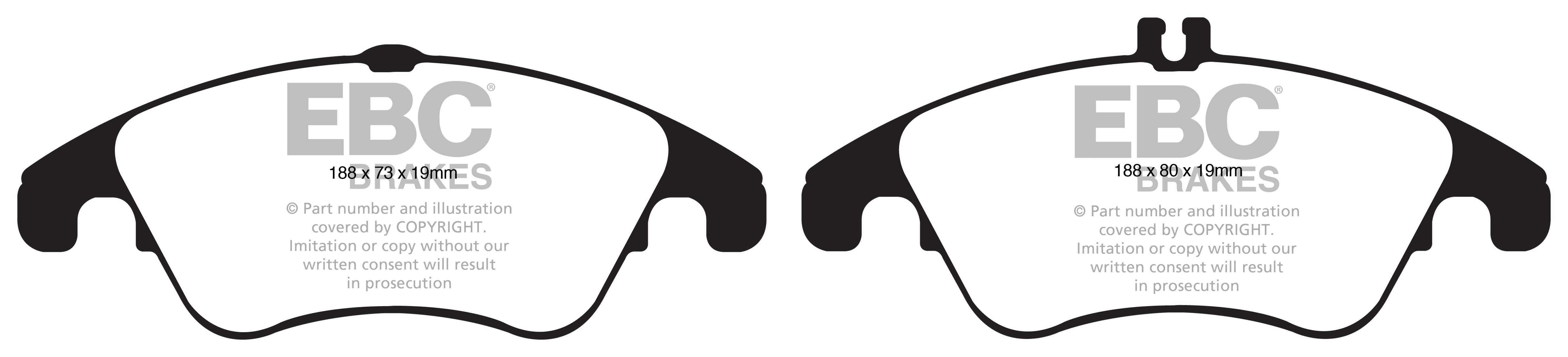 EBC Brakes MERCEDES E-Class Coupe (C207) E350 TD (3.0)(231) 2009
