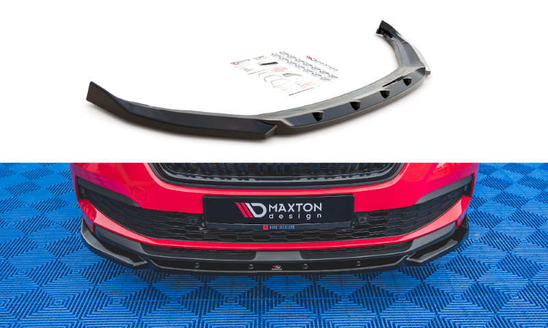 Voorspoiler Skoda Kamiq Maxton Design glans zwart V.1
