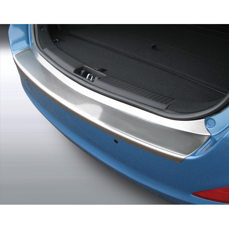 ABS Rear bumper protector  Hyundai i30 Tourer 2012-2017 'Brushed Alu' Look