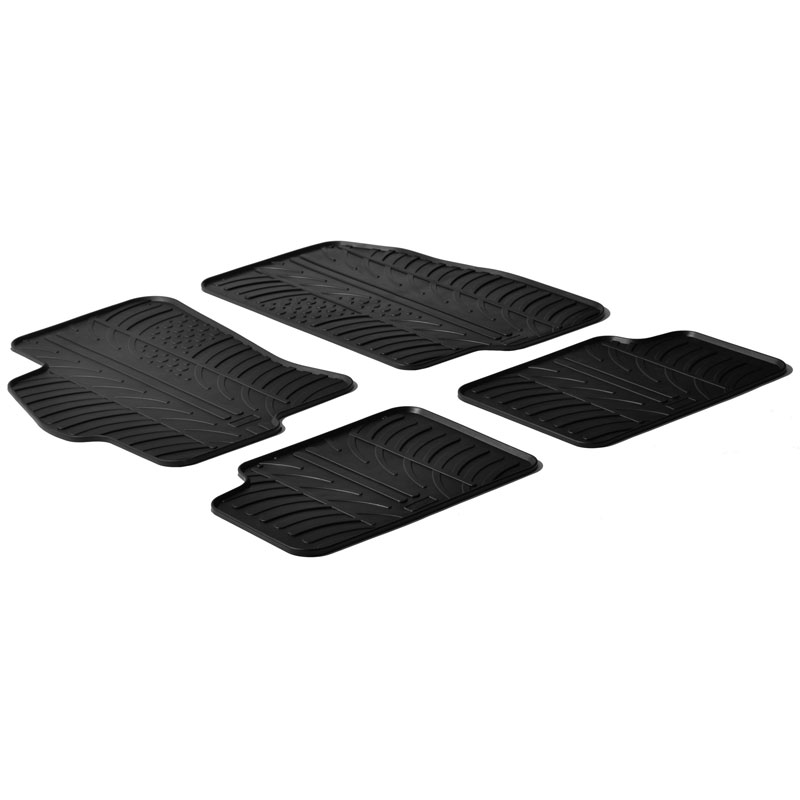 Rubber car mats set  Fiat Linea 2007- (T profile 4-pieces)