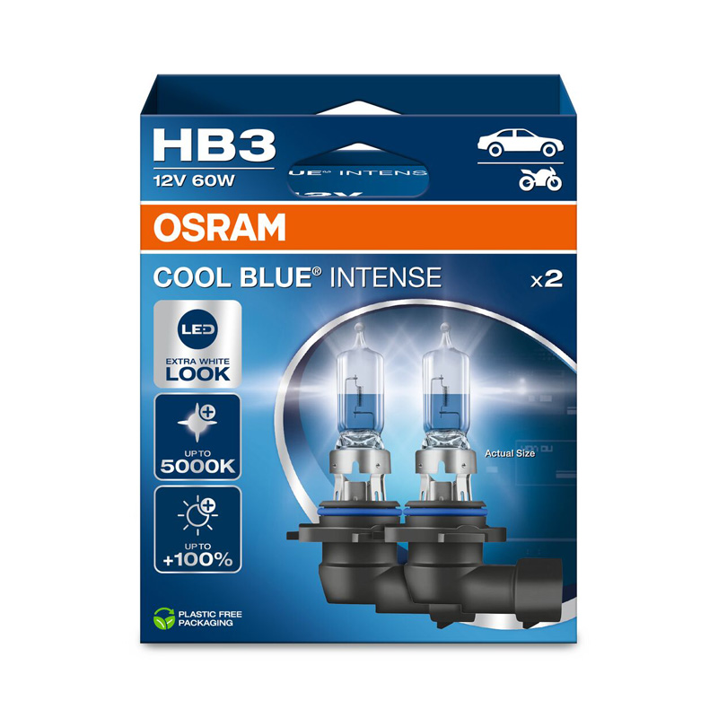 Osram Cool Blue Intense NextGen Halogen bulbs - HB3 (9005) - 12V/60W - set of 2 pieces