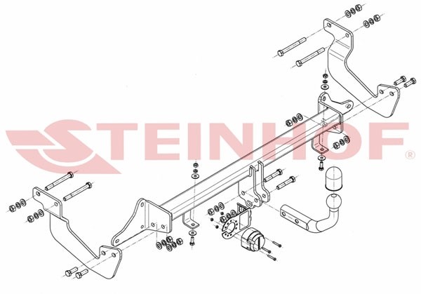Trekhaak Ford Transit Courier 2014-....