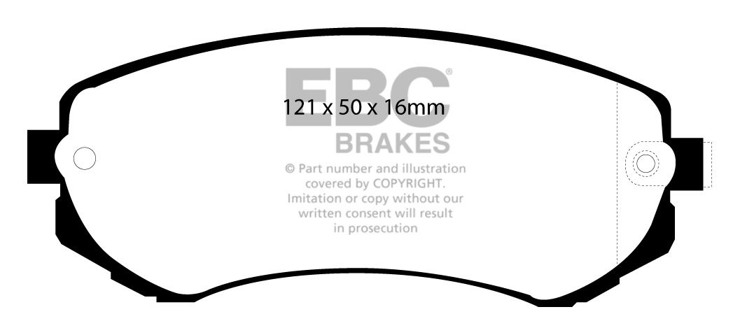EBC Brakes NISSAN 180SX 1.8 Turbo 89-90 Remblokken voorzijde gre