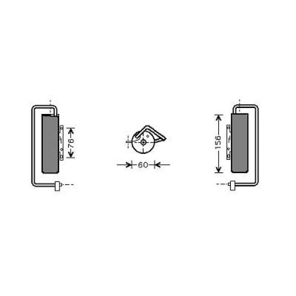 Droger SIGNUM VECTRA C, 02-07 OOK CROMA BENZINE MODELLE