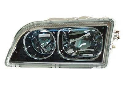 koplamp, H7+H7, zwart huis, 4 pins, links, 06/2002-Volvo S40/V40