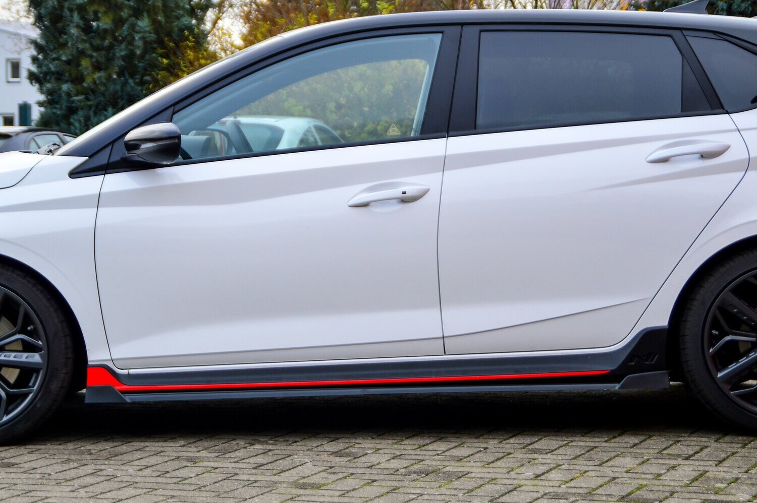 Zijskirts met vleugel voor + achter Hyundai I20N Performance