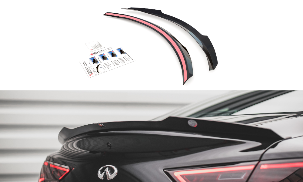 Spoilerkap Infiniti Q60 S MK2 Glanzend zwart