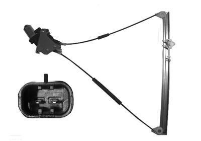 raammechanisme, 3 drs, incl motor, links Citroen Jumpy, 1995-200