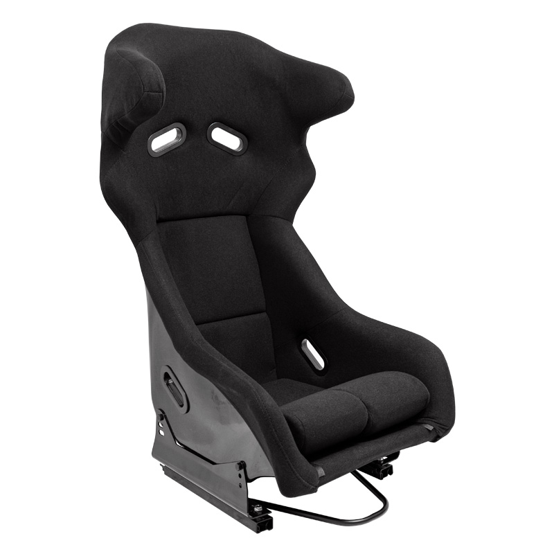 Sport seat 'FS' - Black - Non-reclinable fibreglass back-rest - incl. slides
