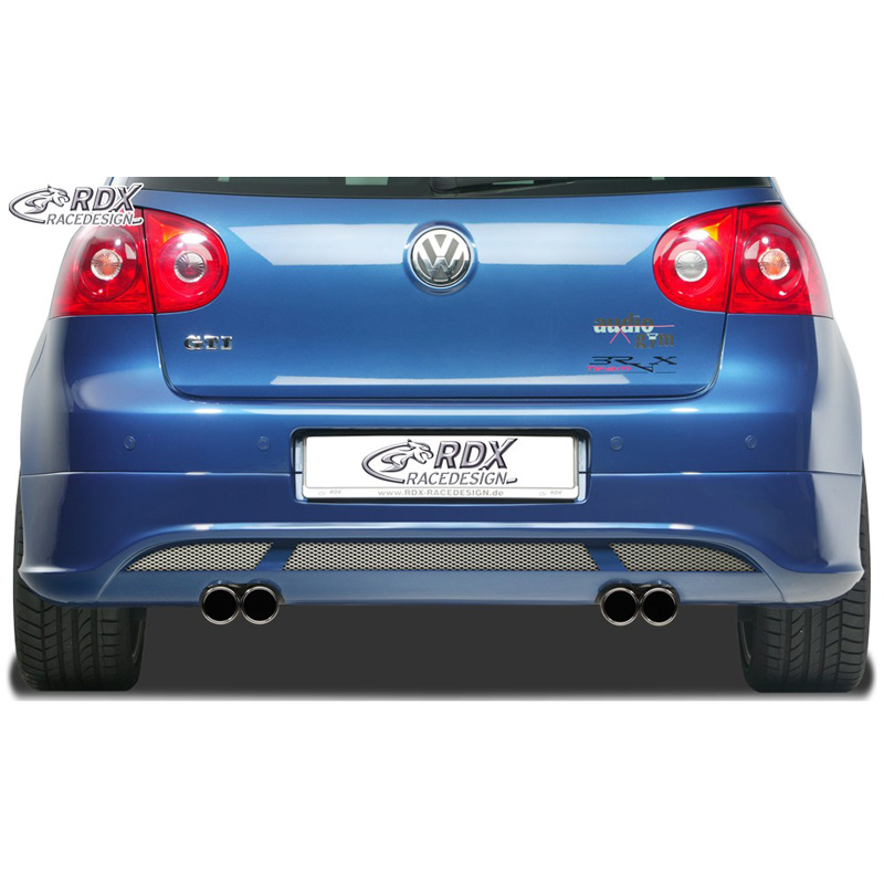 Rear bumper skirt  Volkswagen Golf V Hatchback 3/5-doors 2003-2008 'V2' (exhaust left/right) excl. Variant/Plus (ABS)
