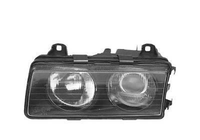 koplamp, Hella, H1+H1, links,-05/1994 BMW 3 serie E36, 1992-1999
