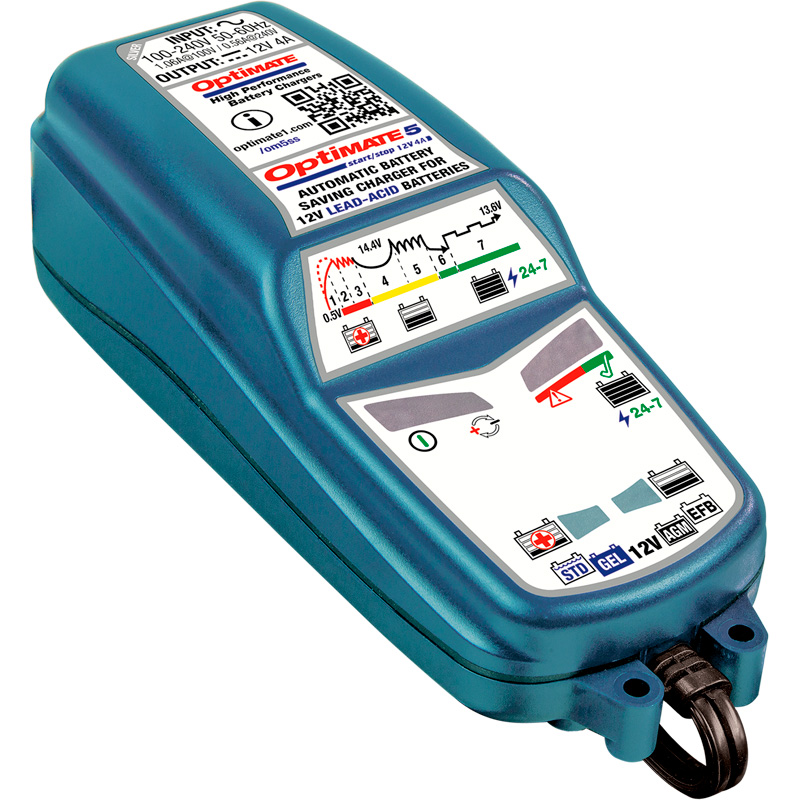OptiMate 5 Start Stop - 12V/4.0Amp 7-staps Acculader / tester / onderhouder