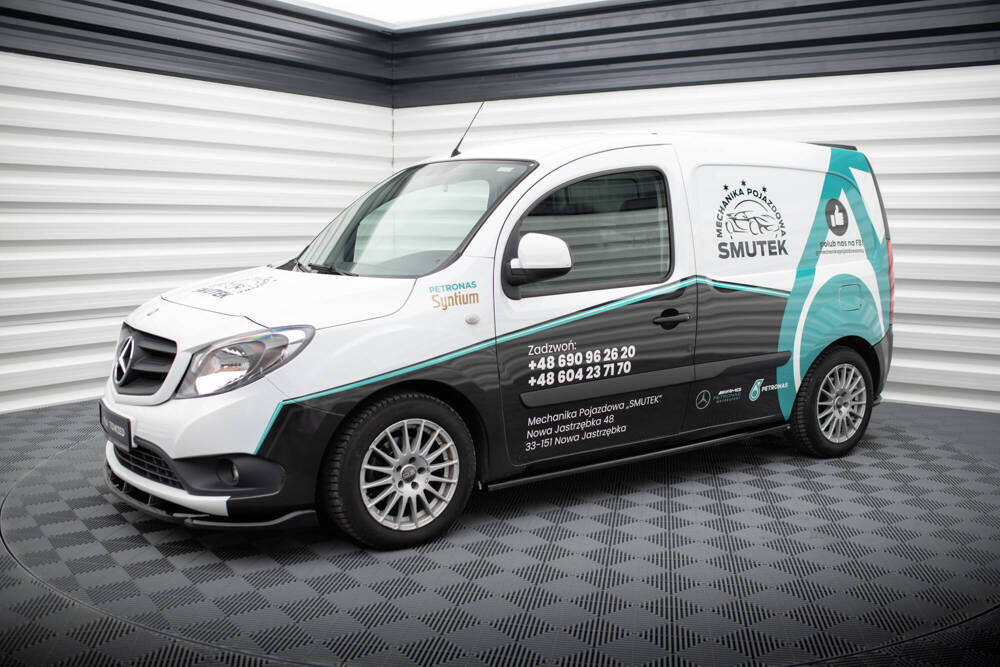 Zijskirts Mercedes Benz Citan Maxton Glans Zwart