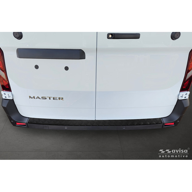 Avisa Matzwart Aluminium Achterbumperprotector  Renault Master IV 2024- 'Riffled Plate'