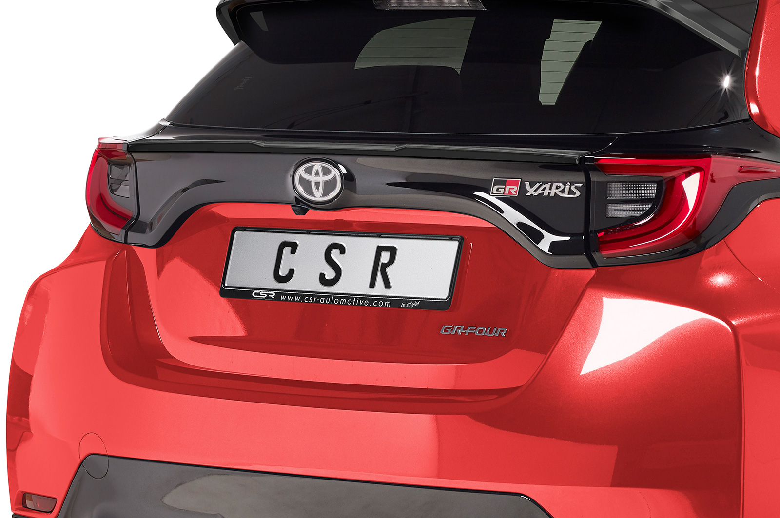 Spoiler Toyota GR Yaris (Typ XP21) CSR glans Zwart