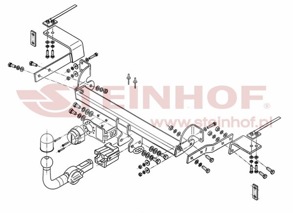 Trekhaak Fiat 500 (incl. TwinAir) (excl. Abarth) 2007-....