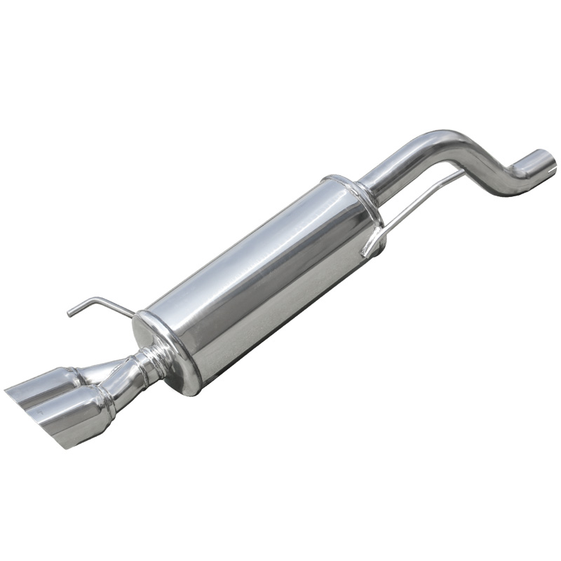 100% RVS Sportuitlaat  Fiat Grande Punto 1.4T-Jet (155pk) 2007- 2x80mm Racing (Ø60mm)