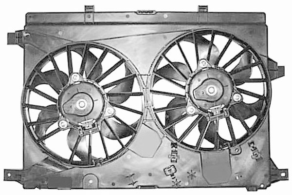 DUBBELE FAN COMPLEET ALFA ROMEO 159 05-10 3.2 JTS2.4 JTD/M +/-AC