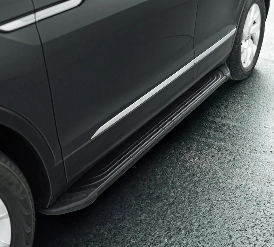 Treeplanken voor Mercedes M-Klasse W163 98-05 aluminium zwart