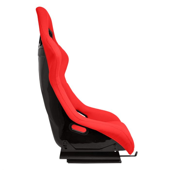 Sportstoel 'MO' - Rood - Vaste polyester rugleuning - incl. sledes