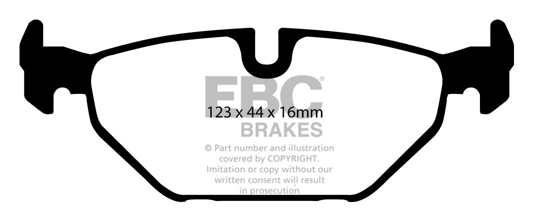 EBC Brakes SAAB 9-mei 2.0 Turbo 99-2001 Remblokken achterzijde g