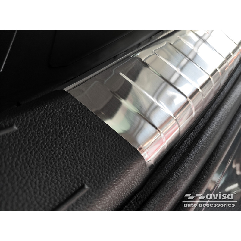 Stainless Steel Inner Rear bumper protector  Seat Ateca 2016-2020 & FL 2020- incl. Cupra Ateca 2018- 'Ribs'
