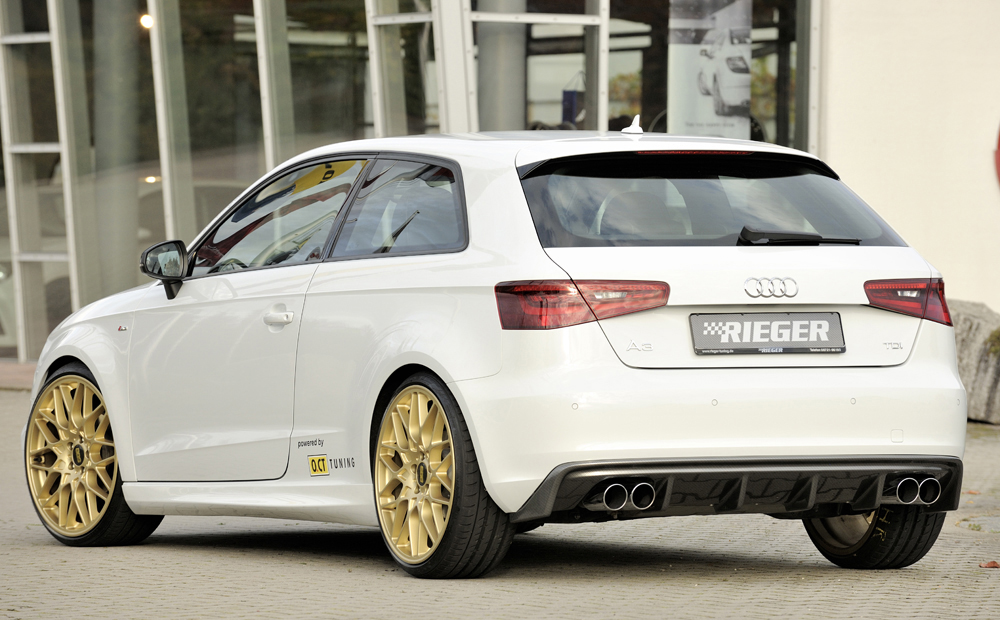 Zijskirts Rieger Audi A3 8V Sedan S-line