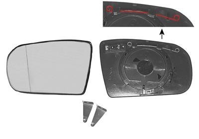 spiegelglas, verwarmd, asfarisch, links Mercedes E klasse, W210,
