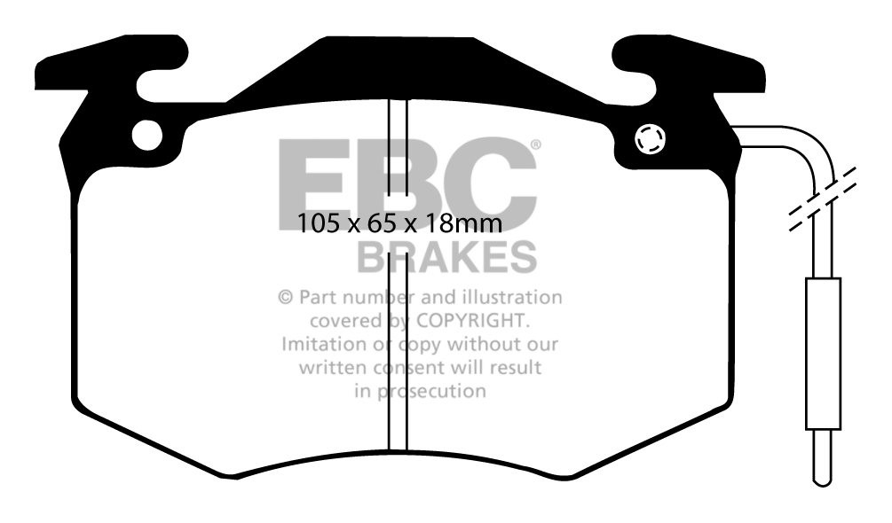EBC Brakes PEUGEOT 505 2.3 D 80-92 Remblokken voorzijde