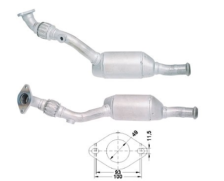 Renault CLIO 1.2i 1149 cc 43 Kw / 58 cv D7F Magnaflow CAT Bouwja