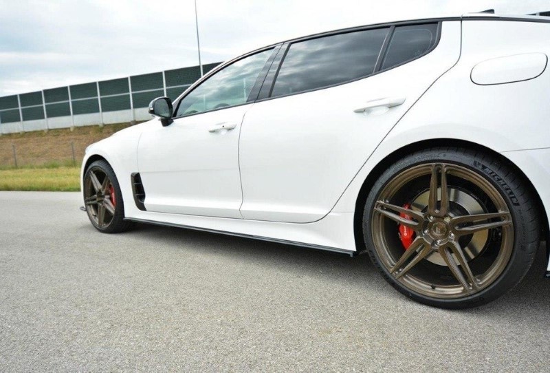 Zijskirts Diffusers KIA Stinger GT Glanzend Zwart
