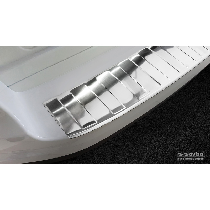 Stainless Steel Rear bumper protector  Fiat 500L Facelift 2017- 'Ribs'