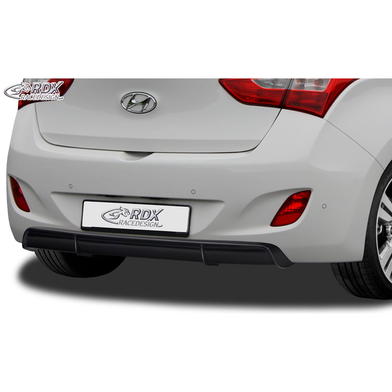 Rear bumper skirt 'Diffusor'  Hyundai i30 (GD) 2012- (ABS glossy black)
