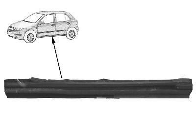 dorpel, 4 drs, links Skoda Fabia, 2000-2007
