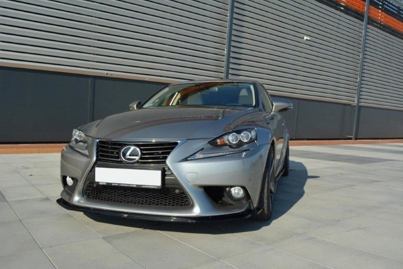 Voorspoiler Lexus IS Mk3 V.1 Glanzend Zwart