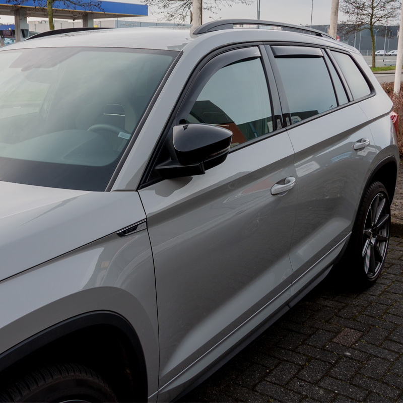 Window Visors Master Dark (rear)  Skoda Kodiaq 2017- (chromed or black windowslot)