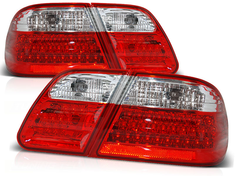 Taillights Mercedes E-Class W210 95-02 LED Red/White