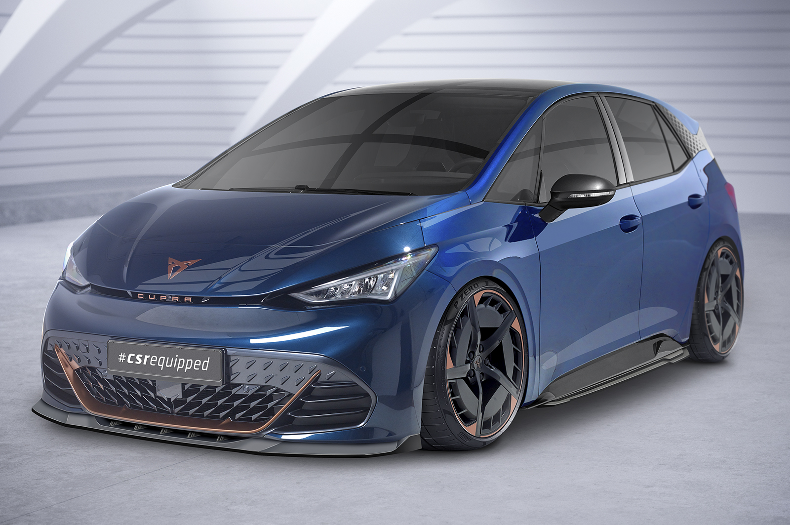 Zijskirts Cupra Born CSR Glans Zwart