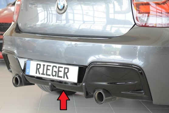 Diffuser BMW 1-Serie F20/F21 M135i / M Pakket Rieger Glans Zwart