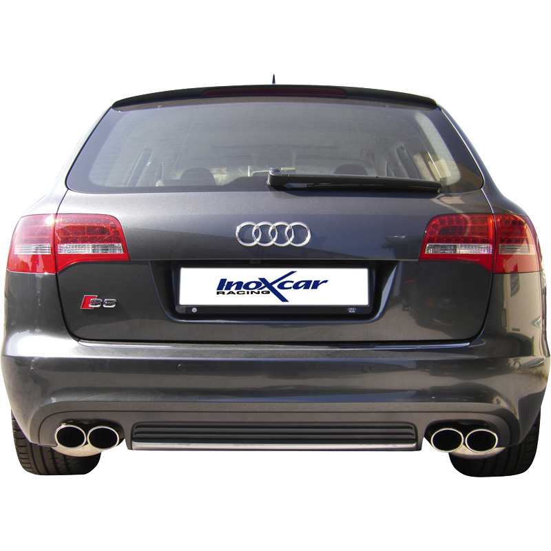 100% Inox Double Sport Exhaust  Audi S6 Avant 5.2FSi Quattro (435HP) 2009- Left/Right 2x90x70mm