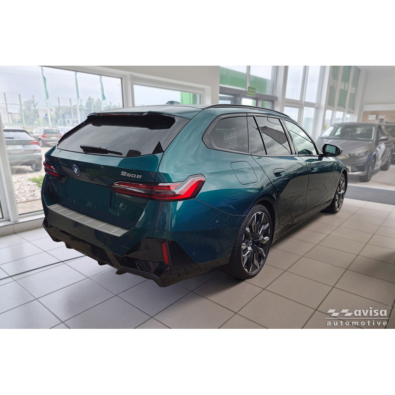 Avisa Stainless Steel Powdercoated Rear bumper protector  BMW 5 Series Touring (G61) 2024- incl. M-Sport 'Soft Silver'