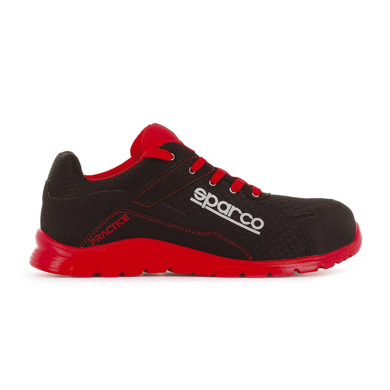 Sparco Lightweight Safety Shoes Practice S1P Jacques Black/Red EU Size 46
