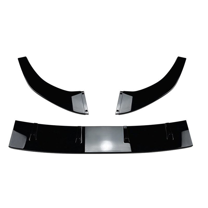 Voorspoilerlip VW Golf VIII GTi/GTD/R/R-Line 2020- (Glanzend Zwart ABS) OUTLET