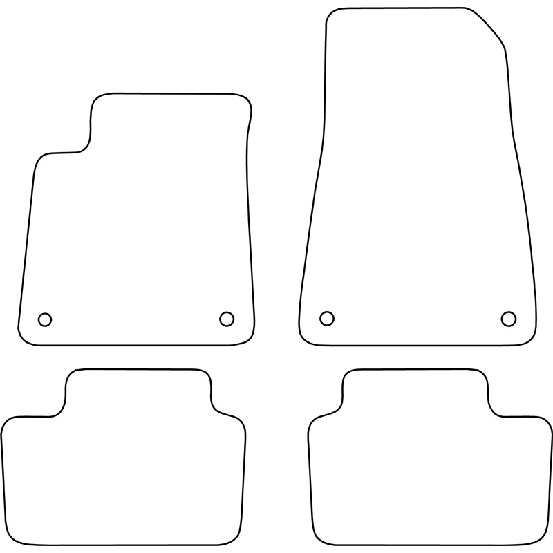 Set car mats  Polestar 2 (EV) 2019-