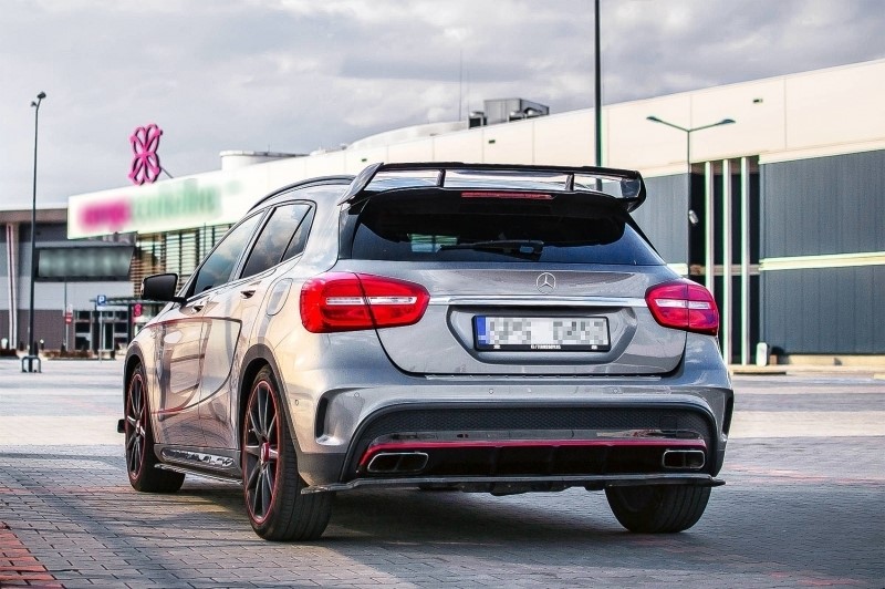 DakSpoiler Mercedes GLA X156 2014-2019 GLA45 look Piano Black