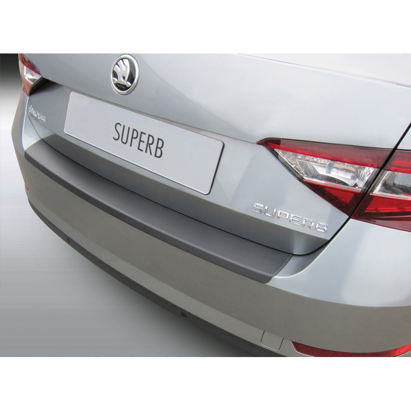 ABS Rear bumper protector  Skoda Superb III Sedan 5/2015- Black
