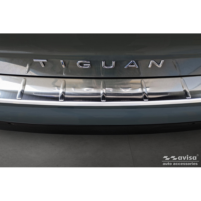 Stainless Steel Rear bumper protector  Volkswagen Tiguan (CT1) 2024- 'Ribs'